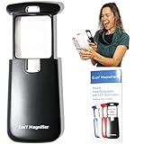EasY Magnifier Taschen Lupe 3fach mit LED Licht; Kleine Leselupe Lesehilfe für Senioren,...