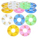 FRCOLOR 15 Stück Miniatur Schwimmring aus PP Bunte Aufblasbare Deko Schwimmringe mit...