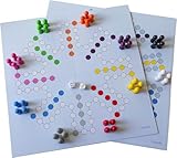 Spieltz Party Ludo, XL Ludo Spiel für viele Spieler (Vorderseite für 8...