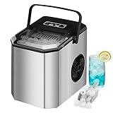 Ice Cube Maker, Stainless Steel Ice Maker, 12 kg / 24 Hours, 7 Minutes...