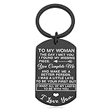 Schlüsselanhänger für Paare, Aufschrift 'To My Man/Women', Geschenk für Freund,...