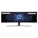 Samsung Odyssey Ultra Wide Curved Gaming Monitor C49HG90, 49 Zoll, VA-Panel, QLED,...