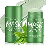 2 Stück Green Mask Stick,Green Tea Deep Cleanse Clay Mask,Grüner Tee Purifying Clay...