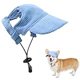 Riisoyu Hunde Baseballmütze, Verstellbar Hundecap mit Ohrlöchern Hunde...