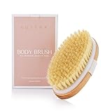 Körperbürste für trockene Haut, Lymphdrainage und Cellulite-Behandlung, Bio-Spa-Peeling...