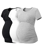 LAPASA Damen 3 er Pack Umstandstop Umstandsmode Umstandskleidung Tops Schwangerschaft...