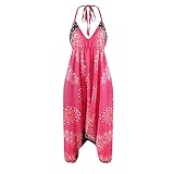 Jungerhouse Jumpsuit Summer Blumenmuster Haremshose für Damen Lockere Passform Playsuit...