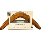 Premium Holz-Bumerang „Dunkelbraun“ – Traditionell handgefertigt mit 100%...
