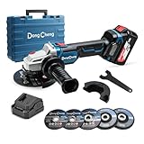 DongCheng Akku Winkelschleifer 20V, Ø125mm, 630W, 33 mm Schnitttiefe,...