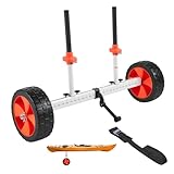 VEVOR Kajakwagen, 113 kg, Kanuwagen mit 25,4 cm Reifen & Spanngurt, Bootswagen zum...
