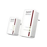 FRITZ!Powerline 540E / 510E WLAN Set (500 MBit/s, WLAN-Access Point, Fast-Ethernet-LAN),...