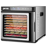 OSTBA Edelstahl Dörrautomat, 1000W Dörrgerät mit Temperaturregelung...