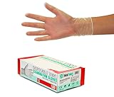 Vinylhandschuhe 1000 Stück 10 Boxen (L, Transparent) Einweghandschuhe, Einmalhandschuhe,...