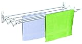 Casabriko Scherenwäschetrockner aus Aluminium, Weiß 100 cm Bianco/Alluminio