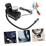 VINTORKY Mini Elektrische Luftpumpe für Auto Fahrrad und Motorrad mit Barometer Tragbarer...