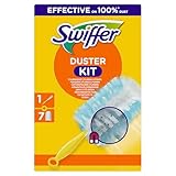 Swiffer Staubmagnet Starter-Set (1 Griff + 7 Nachfülltücher) Fängt Und Schließt 3-mal...