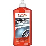 SONAX AutoHartWax (500 ml) flüssig, für neue und neuwertige Bunt- und Metallic-Lacke |...