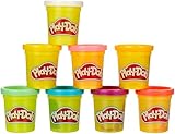 Play-Doh Rainbow Pack 8 x 56g Dosen, Bastel-Set mit hochwertiger Knetmasse in 8...