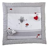 roba Spiel- & Krabbeldecke Adam & Eule - Baby Spieldecke 100 x 100 cm -...