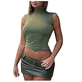 HANXIULIN Damen Casual Rundhals Bedruckte Tops Cheongsam-Weste Hemden Oberteile bedrucktes...