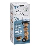 Dehner Natura Premium Wildvogel Futtersäule, Meisenknödelsäule gefüllt, inkl. 4...