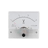 Tbest Voltmeter 12V Analog,Analog Voltmeter,Dc-Spannungsmesser,Dc Analog 85C1...