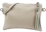 SH Leder Echtleder Umhängetasche Clutch kleine Tasche Abendtasche 22x15cm Anny...