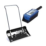 BigDean Großraum Schneeschieber 80 cm Breit mit Rädern + Salzstreuer Profiqualität...