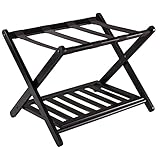 Langlebig Klappbare Gepäckablage, Holz, Dienerständer for Zuhause und Hotel...