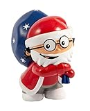 P:os 30180 - 3D Figur Mainzelmännchen „Weihnachtsmann“, Spielfigur aus PVC, ca. 5,5...