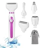 Damen Elektrischer Rasierer für Frauen, 4in Ladyshaver Elektrisch für Gesicht...