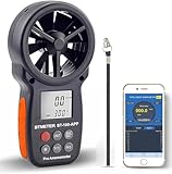 BTMETER Anemometer Bluetooth Wireless Handheld, BT-100APP Digital Windmesser CFM...