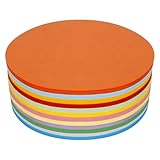 500 Blatt Moderationskoffer Set, 15cm Moderationskarten Rund, 12 Farben Moderationskarten...