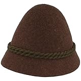 Faustmann bayerischer Herrentrachtenhut Stopselhut Braun 56