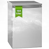 Bomann® Kühlschrank ohne Gefrierfach mit 133L Nutzinhalt | 3 Ablagen | klein m....