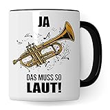 Trompete Tasse - Musik Geschenk für Trompeter - Kaffeetasse Musiker...