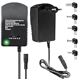 Retoo Universal AC Adapter 12V Netzteil mit 6 Austauschbare Spitzen auf DC 3V...