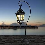 Außenleuchte, wasserdichte Außenleuchte E27 Sockelleuchte Retro Path Lights Säulenlampe...