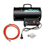 Wiltec Gasheizgebläse 15 kW, Gas Heizkanone mit 30 W Motor, Heißluftgenerator...