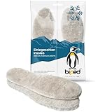 biped Premium Lammfell Einlegesohlen - Extra weiche, dicke Winter Schuheinlagen -...