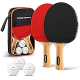 PRO-SPIN Tischtennisschläger – Hochleistungs-Tischtennis 2er-Set | Premium...