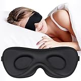 Boniesun 3D Schlafmaske für Seitenschläfer, Verdunklungs-Augenmaske für...