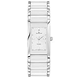 Dugena Damen Quarz-Armbanduhr, Keramik, Gehärtetes Mineralglas, Quadra Ceramica,...