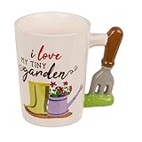 Tasse Kaffeebecher für Gärtner mit Henkel in Form einer Beetkralle - für die andere Art...