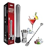 Professionelles Barzubehör, Bar-Set mit Mojito-Stößel, langlebiger Stößel,...
