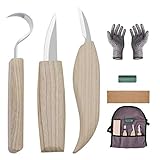 Holz-Schnitzwerkzeug Set 7 Teiliges Holz Schnitzmesser Set, Professional Holzschnitzerei...