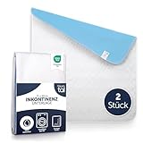 Blumtal® Inkontinenzunterlage waschbar 75x90 cm - Betteinlage für Babys - OEKO-TEX...