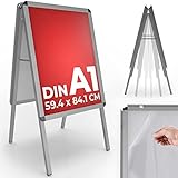 Jago® Kundenstopper - DIN A1, Doppelseitig, Klappbar, Outdoor/Indoor, mit...