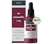 Bio Astaxanthin Tropfen, 8mg Astaxanthin pro Tagesdosis, Hochdosiert & Vegan - 100%...