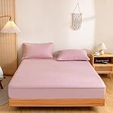 HAIBA Kissenbezug 2er Set 50 x 75 cm Rosa Kissenbezüge Baumwoll- Jersey Kopfkissenbezug...